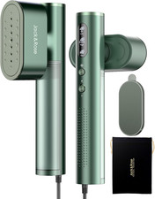 Clothes Steamer 100-240V Dual Voltage Travel 2in1 Garment Steamer & Iron Green