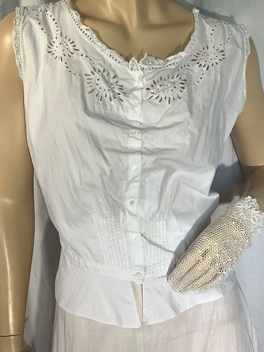Antique edwardian corset cover - antique,