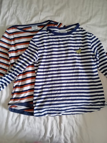 Long sleeve striped - tops, x2