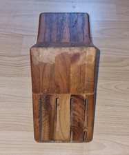 Chef Wooden Walnut Knife Block