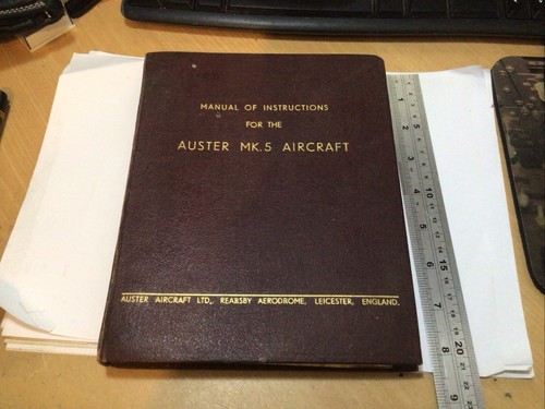 Used auster mk5 manual - used, of