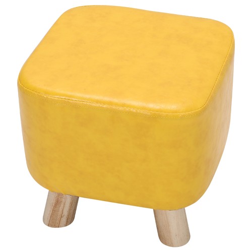 Velvet padded ottoman - padded,
