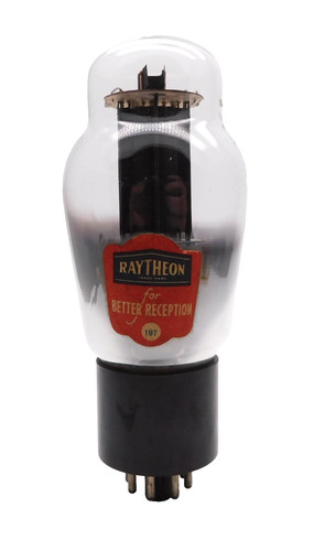 Raytheon 6l6g engraved - engraved, base