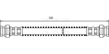 APEC Rear Brake Hose for