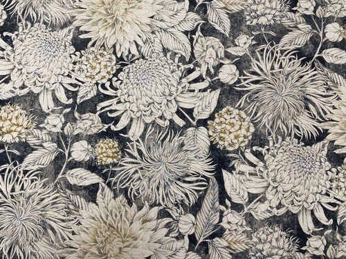 Purbeck linen fabric floral - purbeck,