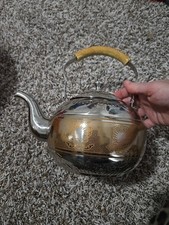 Vintage Metal Teapot Gold