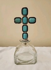 Short Antique Glass Bottle
