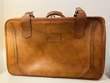 Large Vintage Brown Suitcase
