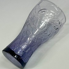 McDonald's Promotion Unusual Deep Purple Patterned Coca Cola Drinking Glass