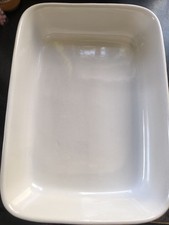 Stone Oven Dish Red & White, 23x32cm, 7cm Deep