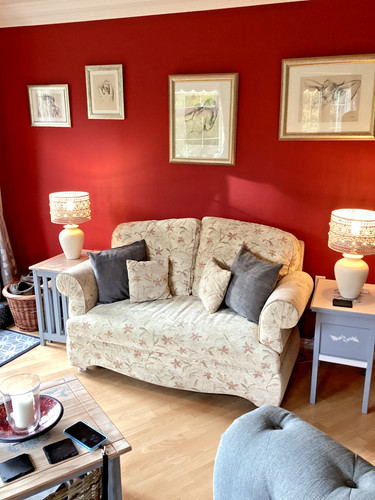 Seater hsl beige floral sofa - beige,