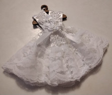 Dolls house White Dress On