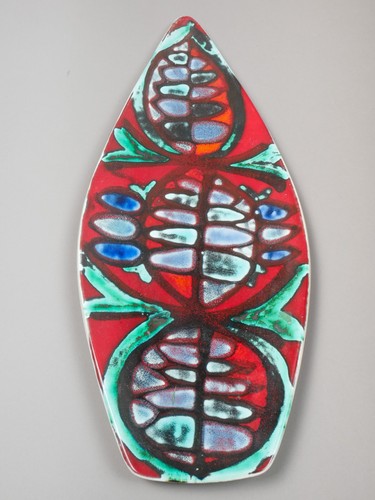 Poole pottery spear dish - pottery, ‘spear’