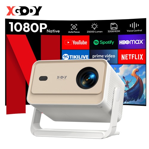Smart netflix projector - 4k, hd