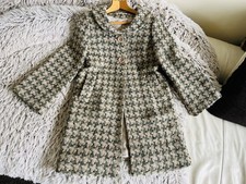 Gorgeous Designer So Marilyn Marilyn Moore Scottish Wool & Silk Lined Coat  8-10