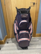 Titleist Steady Dry Cart Bag. Navy/Red. 