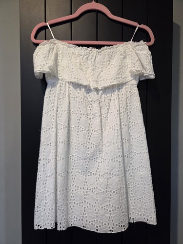 Zara white broderie anglaise - zara,
