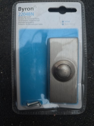Byron wired bell push - wired,