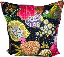 Kantha Floral Cushion Covers