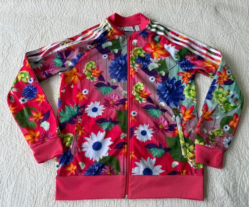 Adidas floral athletic jacket - athletic,