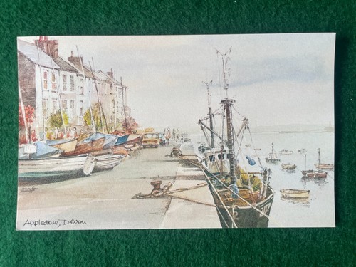 Appledore devon water colour - appledore,