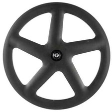 700C Fixed Gear Bicycle Carbon Fiber 5 Spokes Wheels Road Track Bike Wheelset