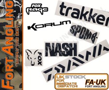 FORT PRO - "2 X FISHING LABEL/ STICKERS 83X24MM & 96X96MM" HIGH QUALITY