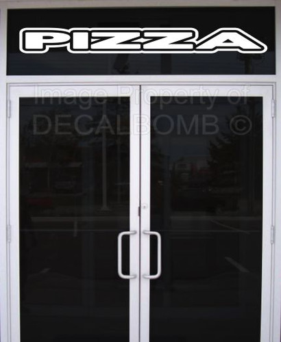 Pizza outline vinyl decal - pizza, /