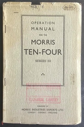 Morris ten four series - four, iii