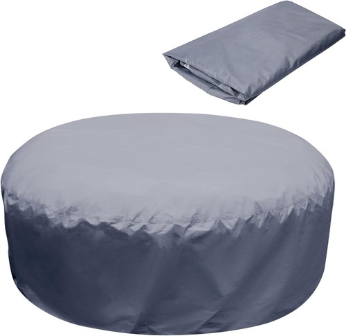 190 70cm round hot tub - round, cover