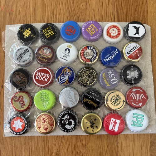 Beer bottle tops crimp caps - beer,