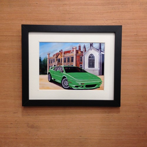 Lotus esprit framed print - esprit,