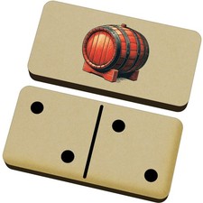 'Red Beer Barrel' Domino Set &
