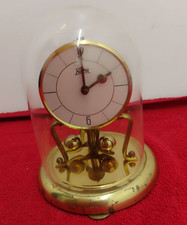 Small vintage Koma Anniversary Clock with glass dome - for spares ( A 10 )