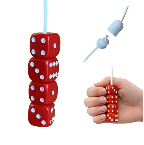 Dice light pull - dice, cord