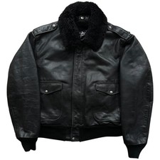 Schott NYC Iconic A-2 Flight Jacket + Lining Black Size 50
