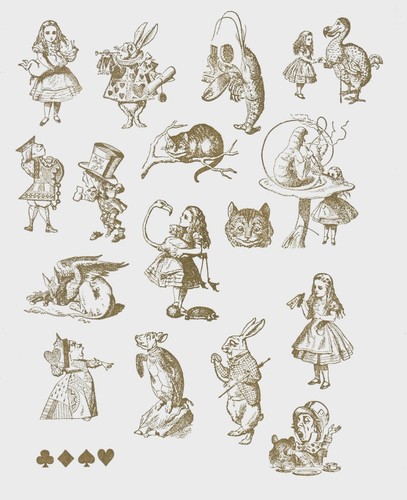 Alice wonderland cling - in,