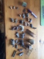 farm toys Old Vintage Metal Farm Animals And Farm Yard Equipment