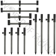 NGT Buzz Bar Banksticks Carbon Effect Aluminium BankSticks Set Carp Fishing