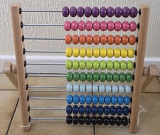 Wooden Abacus for Kids 10-Row Counting Toy