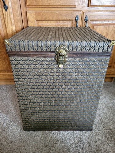 Vintage wicker chest trunk - vintage,