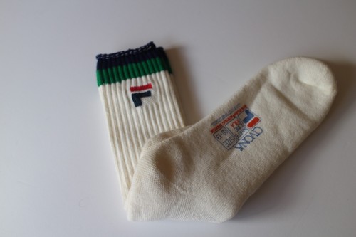 Vintage 80s fila - white, line
