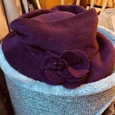 Vintage Dents Purple Felt Hat