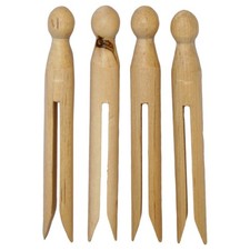 Wooden dolly pegs - dolly, pack