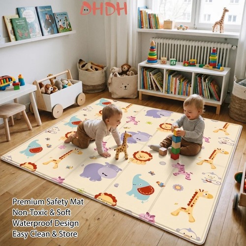 Foldable baby play - baby, mat