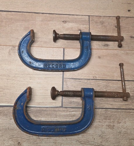 Record vintage 4inch clamps - 4inch,