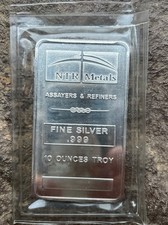 10oz Silver Bar NTR Metals