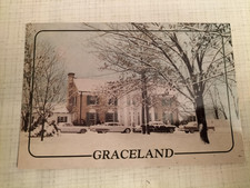 Postcard 1992 Elvis Presley Snow at Graceland (Richard & Southern)