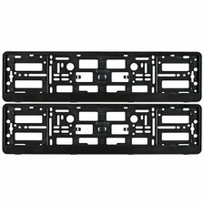 2x BLACK NUMBER PLATE