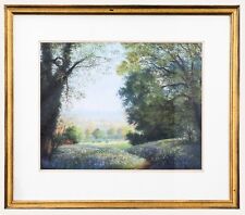 Joy Codd - Framed Contemporary Pastel, Bluebell Woods